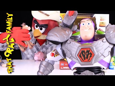 angry-birds-opens-battlesaurs-buzz!!-giant-toy-story-that-time-forgot-figure!-|-thatcrazyfamily