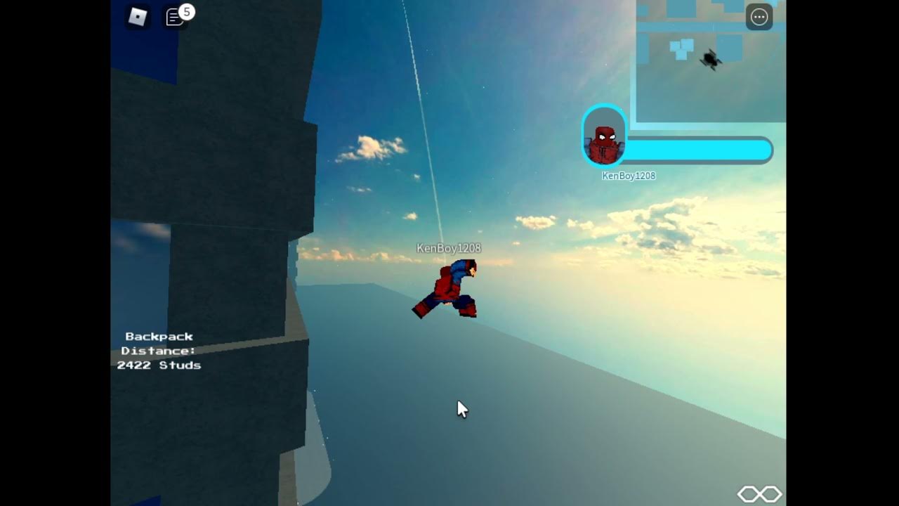 typical web swinging game backpack quest YouTube