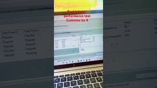 Fuel injector performance test Cummins engine bs4 #windows