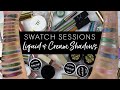 Swatch Sessions | Swatching all my cream & liquid eyeshadows: Milani, Stila, Natasha Denona + More