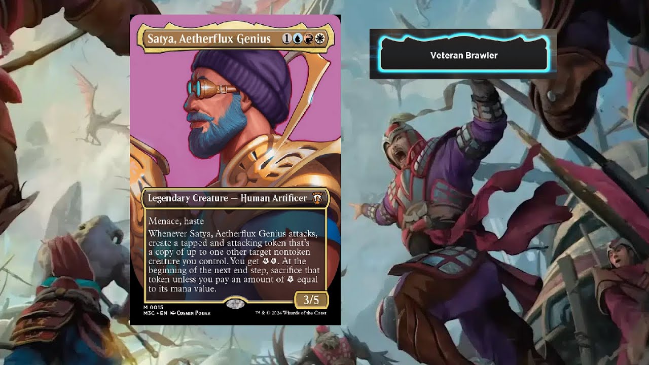 Jeskai Token Aggro Satya, Aetherflux Genius  Magic The Gathering Arena Brawl EDH Commander Gameplay