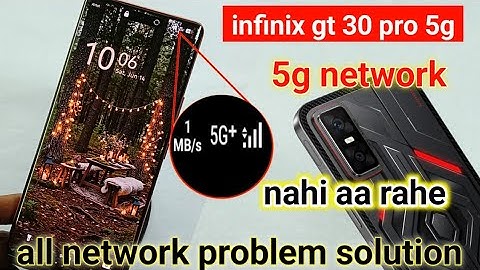 Infinix gt 30 pro 5g network problem solution | infinix gt 30 pro me 5g network kaise laye