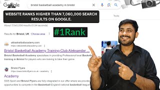 How I Ranked My Clients Websites on Google's First Page || Rank Math SEO