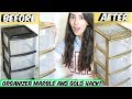 MARBLE AND GOLD STERILITE DRAWER HACK MARBLE AND GOLD STERILITE DRAWER HACK