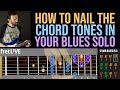 How to NAIL the Tasty MAJOR THIRDS  in a 12 Bar BLUES SOLO! (chord tones) Guitar Lesson