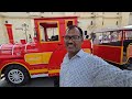 Mini Mahindra tractor per banai Gai train jiska shandar drishya