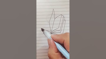 Thumbnail of How to Draw a Open Book in Easy way | step by step easy Drawing  for beginners  #shorts