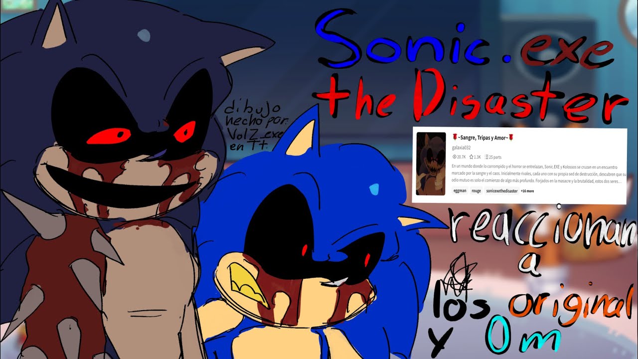 Sonic.exe the disaster(Sangre, tripas y Amor) Reaccionan a los originales/Outcome memories