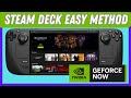 Get geforce now on steam deck new simple method