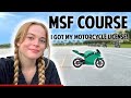 I Got My Motorcycle License! | Taking the MSF Course Vlog
