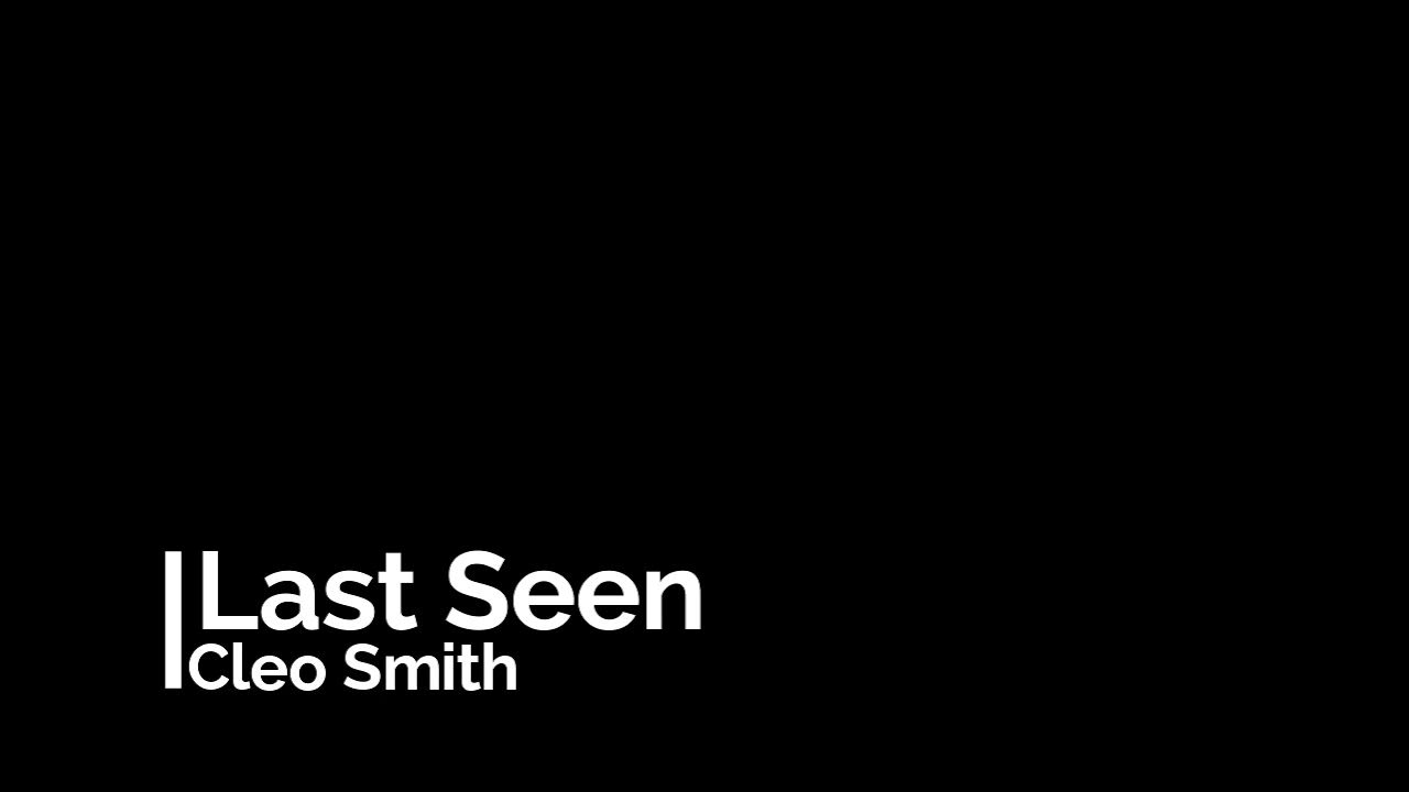 Last Seen Cleo Smith YouTube