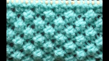 How to knit Raspberry Stitch Pattern #68