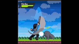 Kirito First Battle Sword Art Online Animated