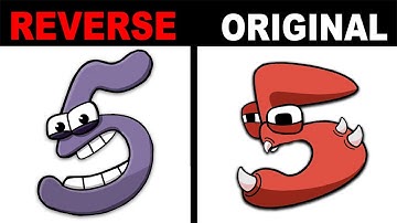 Alphabet Lore Reverse Vs Original Number Lore (9-0) Part 3 (animation)