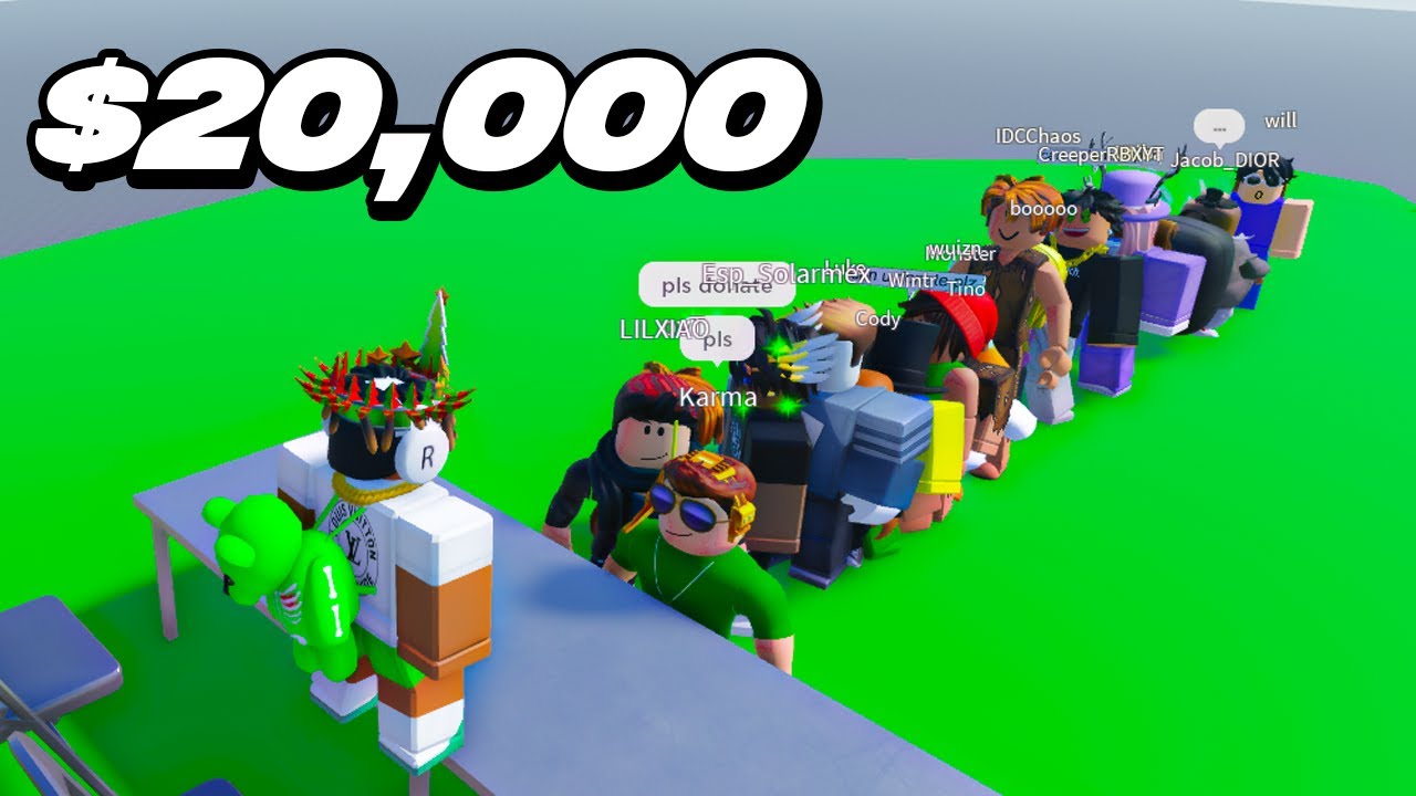 Roblox Fashion Show For $20,000