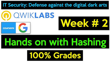 Hands-on with Hashing Qwiklab Solved | Week 2 | IT Security Defence against the digital dark arts ✔