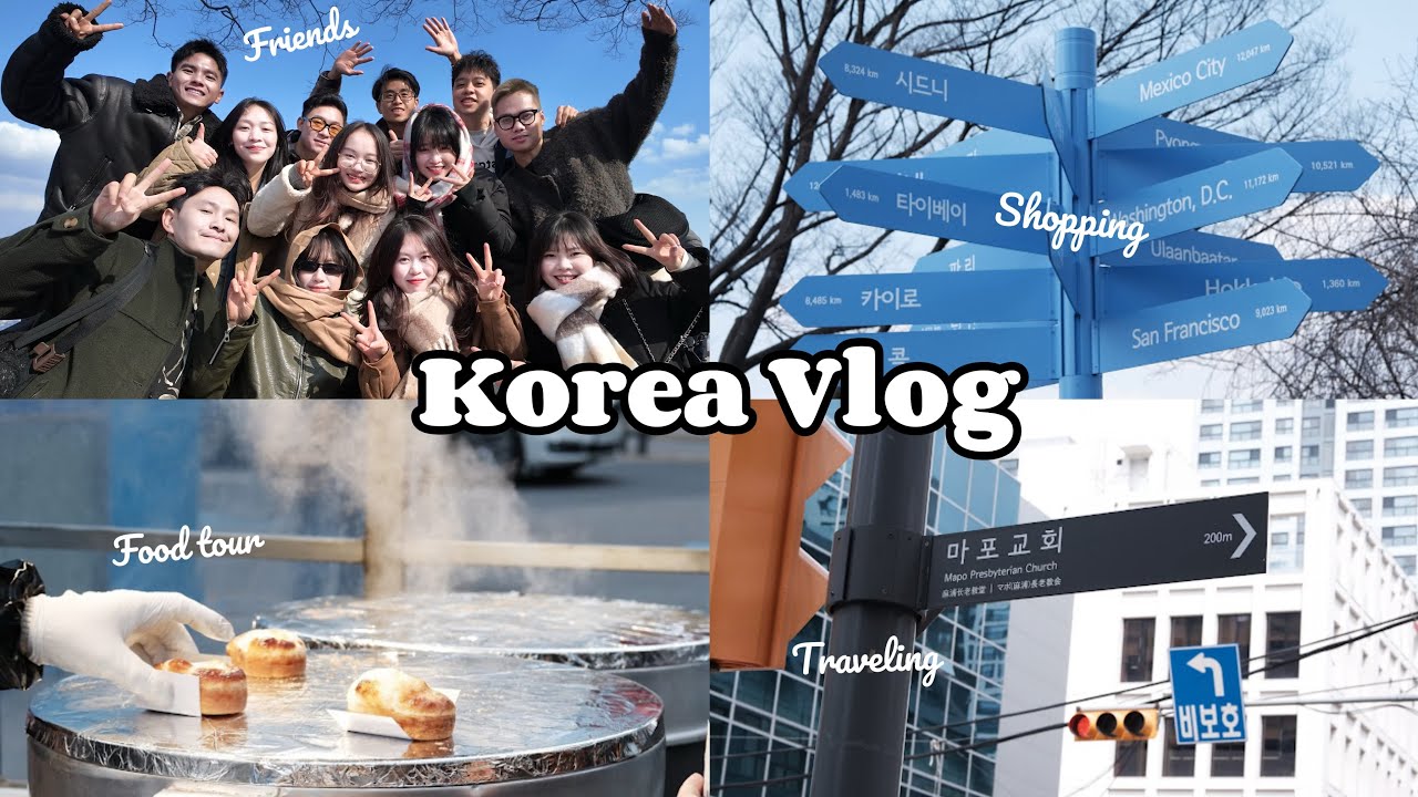 KOREA VLOG 🇰🇷 | travel w me in 5 days in Korea, trying Hanbok, Hongdae ...