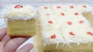 RECOMENDED‼️CAKE POTONG KEJU MOIST SUPER LEMBUT TAKARAN SENDOK