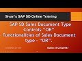 Sap sd sales document controls or vov8  sivans sap sd training
