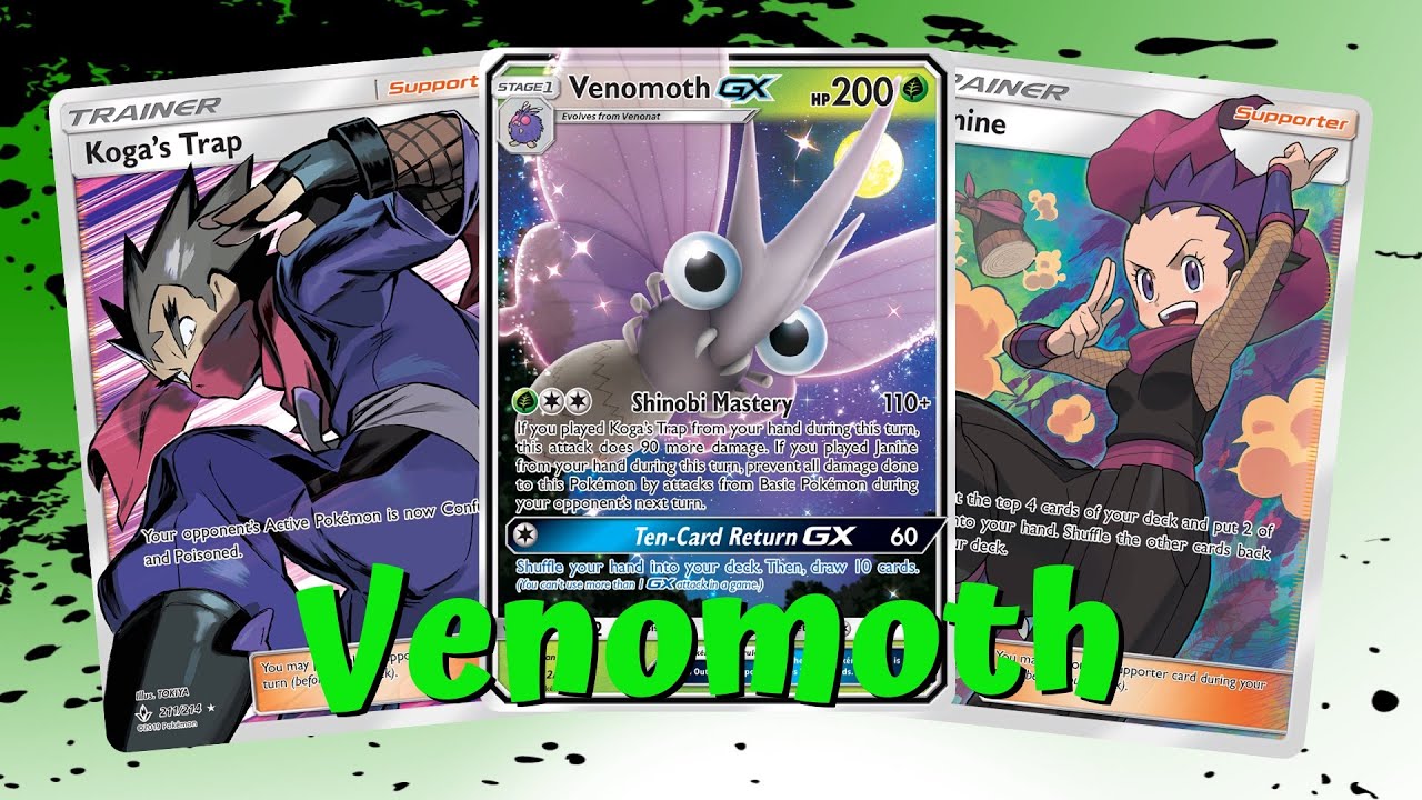 Venomoth Gx Surprisingly Tough Unbroken Bonds Deck Ptcgo Gameplay