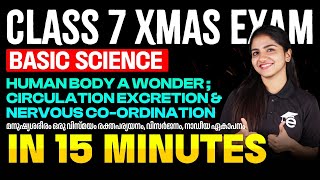 Class 7 Science | Human Body a Wonder :Circulation ,Excretion & Nervous Co-ordination | in 5 minutes