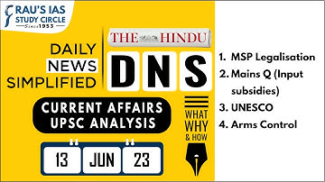 The Hindu | 13th June  2023 | Daily Current Affairs | UPSC CSE 2023 | DNS