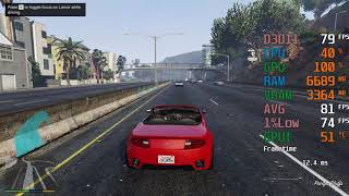 AMD Radeon RX 570 -- AMD Ryzen 3 3100 -- Grand Theft Auto V GTA V FPS Test