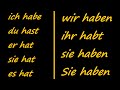 Conjugation of Haben & Sein - German 1 WS Explanation ...