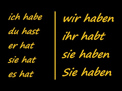 ♫ Haben Conjugation Song ♫ German Conjugation ♫ Mozart ♫ Das Lied der Konjugation von Haben ♫