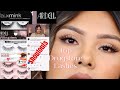 TOP AFFORDABLE DRUGSTORE LASHES || ARDELL LASHES LASHES TRY ON || AdhayGlam