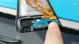 حل مشكلة توقف الشحن SAMSUNG A20 Charging paused battrey temprature problemمقاومة حرارية SAMSUNG A20