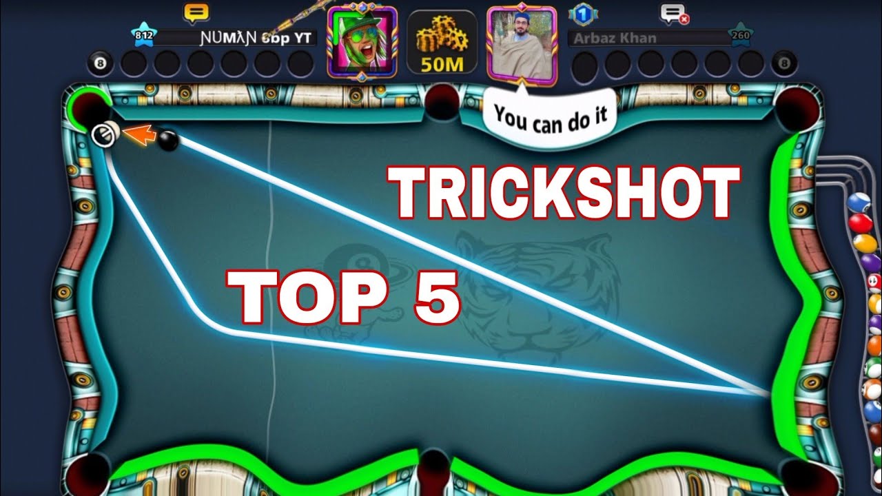 8 Ball Pool Magical New Top 5 Trickshot / Knuckle Shot YouTube