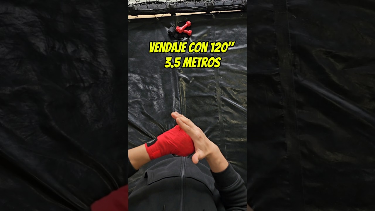 Vendaje con 3.5 metros para golpear el saco 