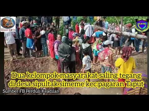 Dua Kelompok Masyarakyat,Saling Tegang,di desa Sipultak,Simeme.kec Pagaran.Taput.