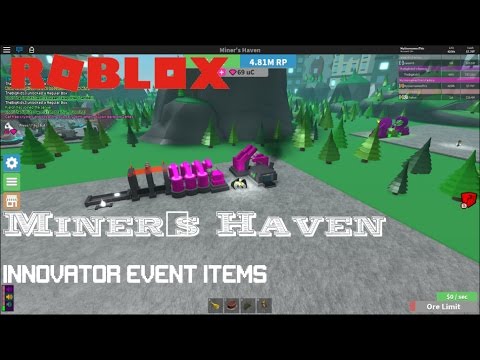 Roblox Miner S Haven Innovator Roblox Event Youtube - miners haven tycoon roblox