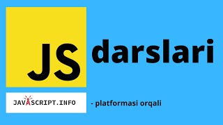 JavaScript.info 1-dars | 1.1 - 1.4 bo'limlar
