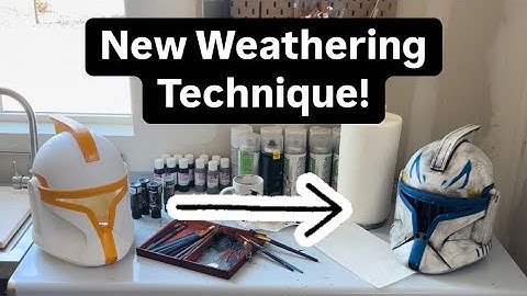 Weathering my Clone Helmet with Acrylic Paints! #starwars #propmaking #propmaker #diy