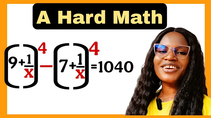 A Nice math olympiad algebra problem| find the value of x