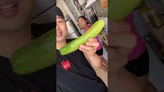Family Recipe Spicy Cucumber 🥒 오이무침 #shorts