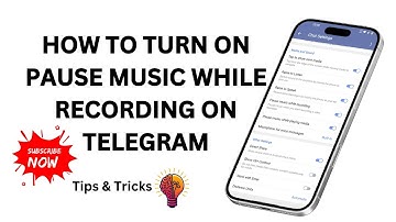 How to Turn On Pause Music While Recording on Telegram - New Update