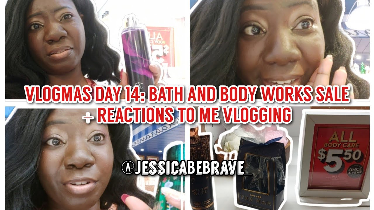 5.50 BATH AND BODY WORKS SALE, REACTIONS TO ME VLOGGING + WALLFLOWER SCENTS || VLOGMAS DAY 14