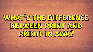 Celebrity What's the difference between print and printf in awk? (2 Solutions!!) Net Worth