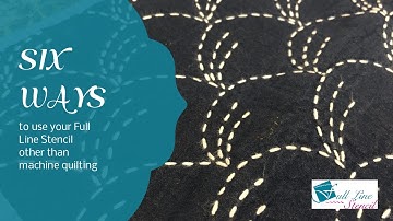 Six ways to use Full Line Stencils