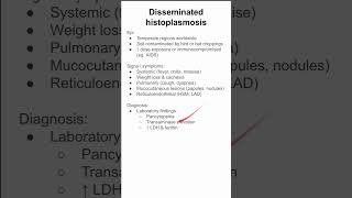 Disseminated histoplasmosis