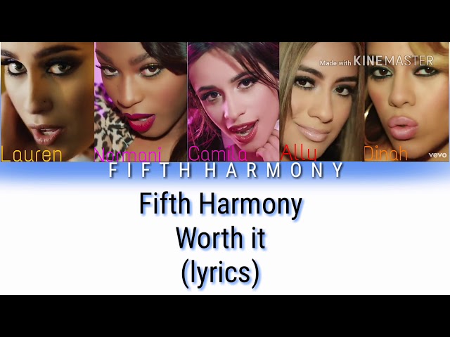 Fifth Harmony - Worth it (lyrics/color coded) class=