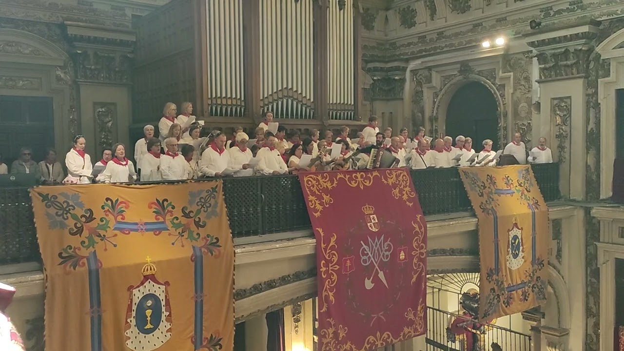 Aurora a San Isidro de M.Turrillas, Auroros de Tafalla, última misa del año jubilar en la Colegiata.