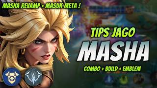 HOW TO PLAY REVAMPED MASHA ! LATEST MASHA BUILD & EMBLEM 2026 ! | MASHA EXP LANE GAMEPLAY