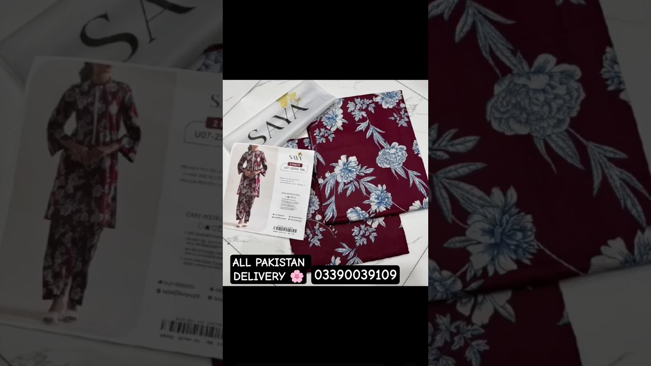 SAYA ORIGINAL TWO PIECE 2025 || SUMMER WEAR COLLECTION 2025 