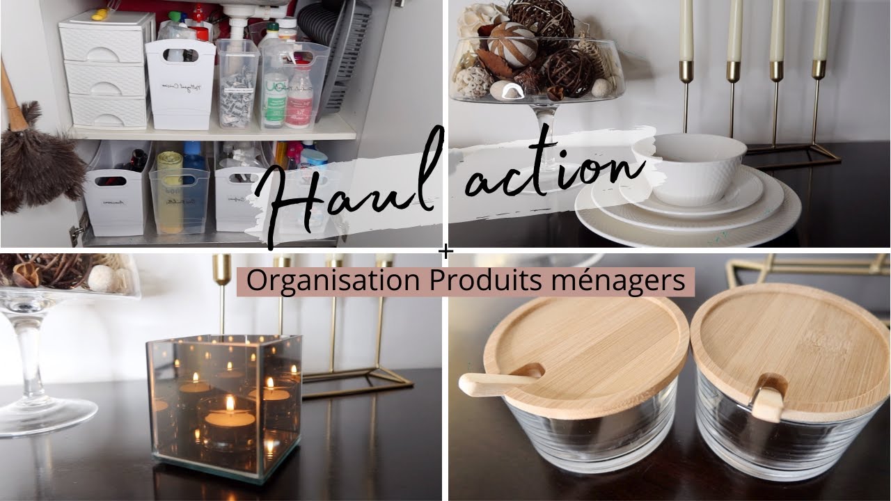 Haul Action + Organisation et Rangement Produits Ménagers 