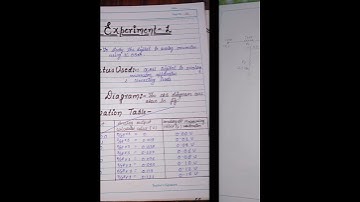To study the Digital to Analog Converter using IC0800. ||Bsc Electronics Practical|| #shorts #viral